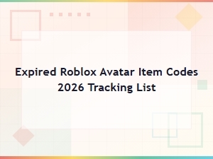 Expired Roblox Avatar Item Codes 2026 Tracking List