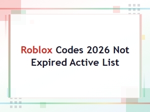 Roblox Codes 2026 Not Expired Active List Updated Today